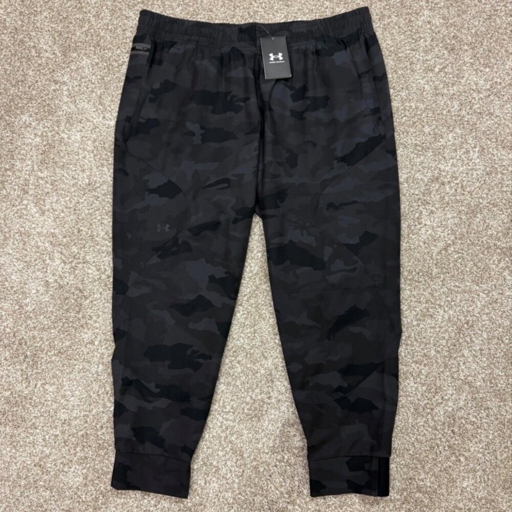 Under Armour Unstoppable Jogger Pants Black Gray Camo